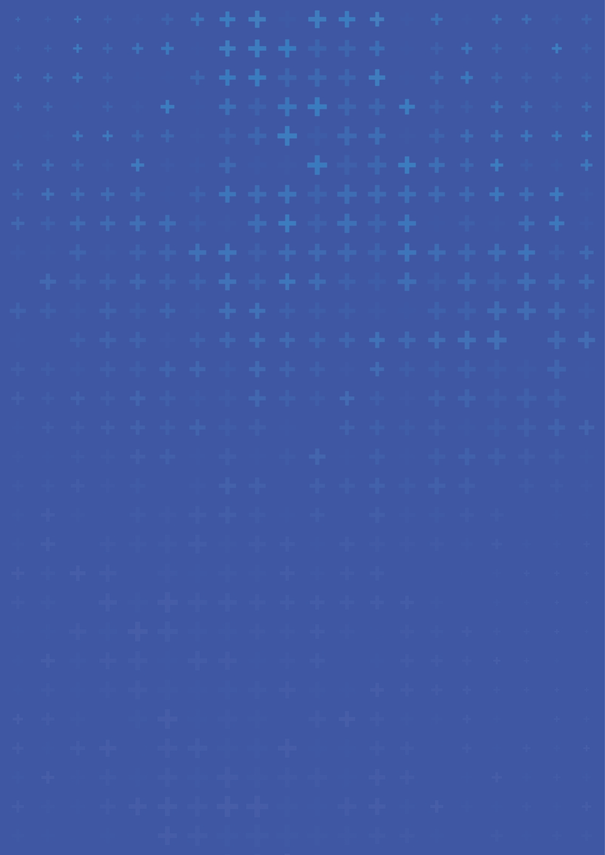 Blue Mathematical Plus Symbols Pattern. Math Design Elements Background. Medical Tech Background. Vector Illustration.