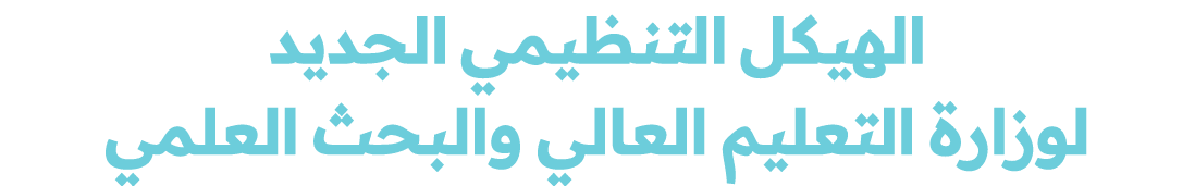 الهيكل التنظيمي الجديد لوزارة التعليم العالي والبحث العلمي