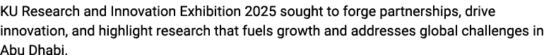 KU Research and Innovation Exhibition 2025 sought to forge partnerships, drive innovation, and highlight research tha...